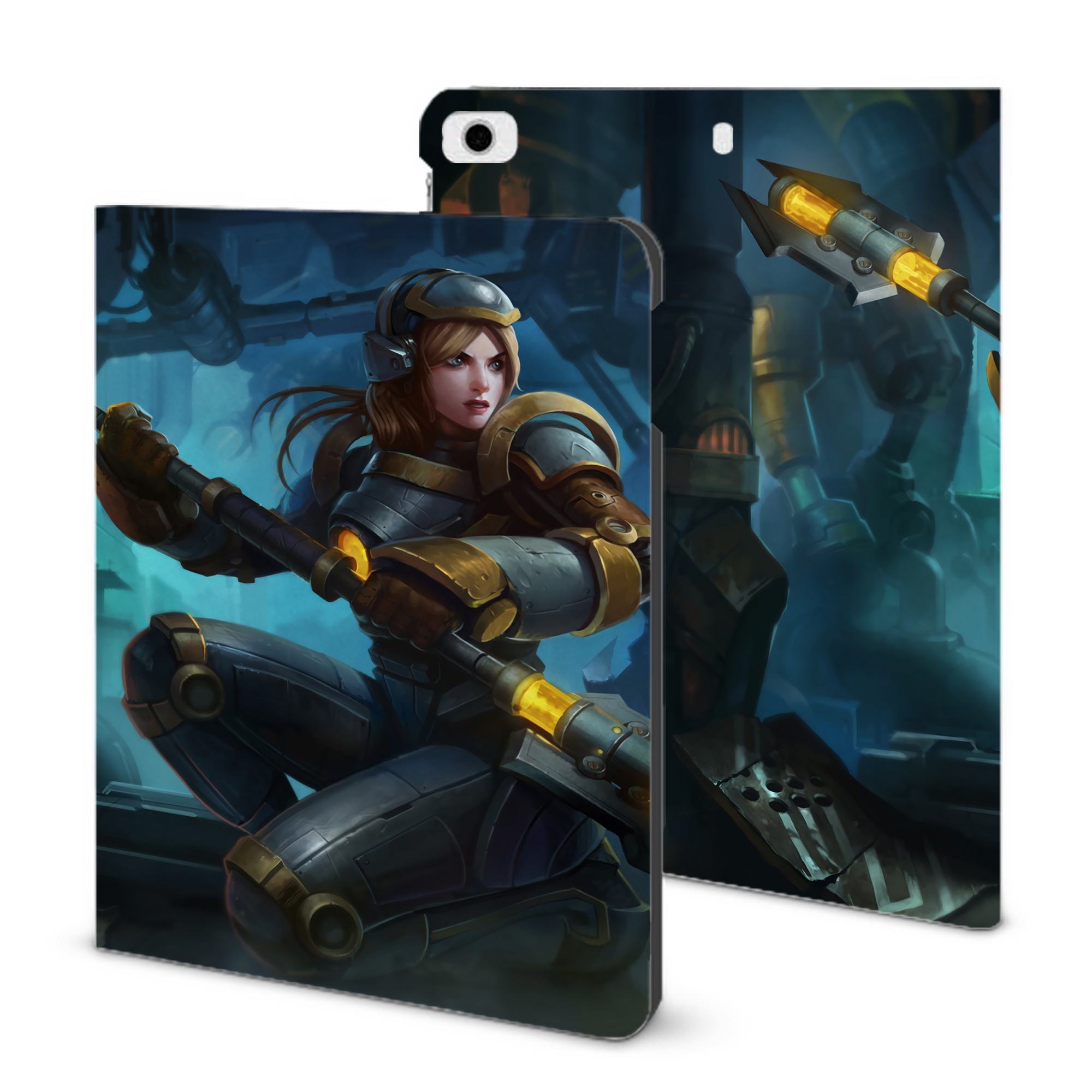 （画像用） リーグ・オブ・レジェンド League of Legends LOL IPad ケース ブック型 PUレザー TPU 耐衝撃 軽量 薄型 ペン収納なし 全面保護 IPad 各モデル対応